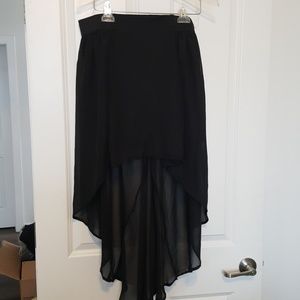 Sheer  Black Skirt from No Boundaries